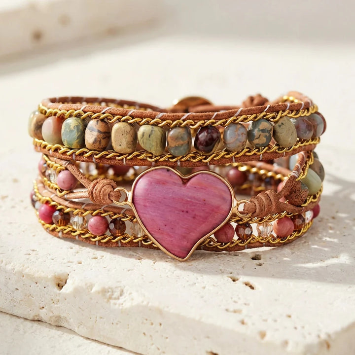 Healing Heart of Rhodochrosite - Rhodochrosite