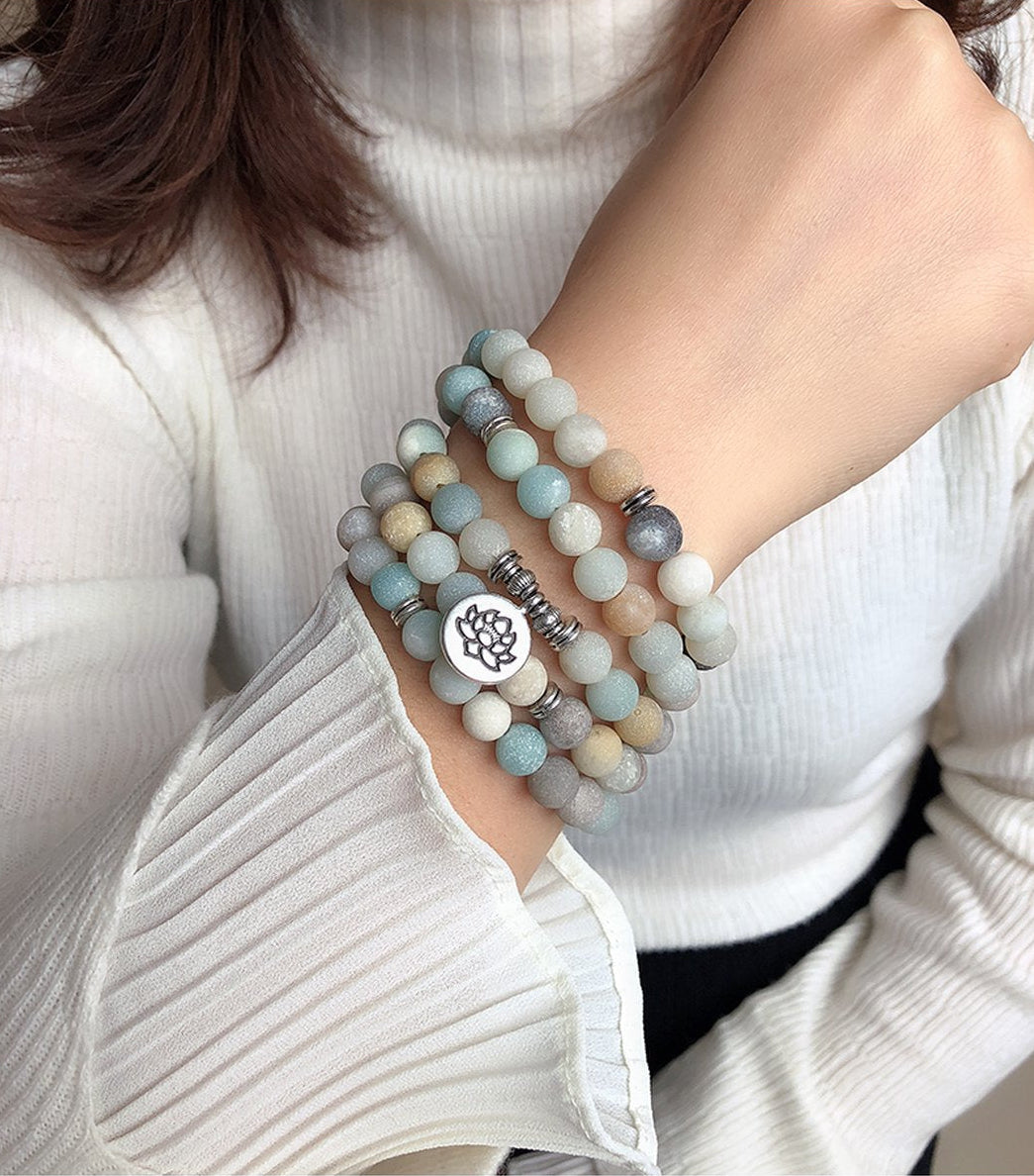 Divine Amazonite Mala - Amazonite 