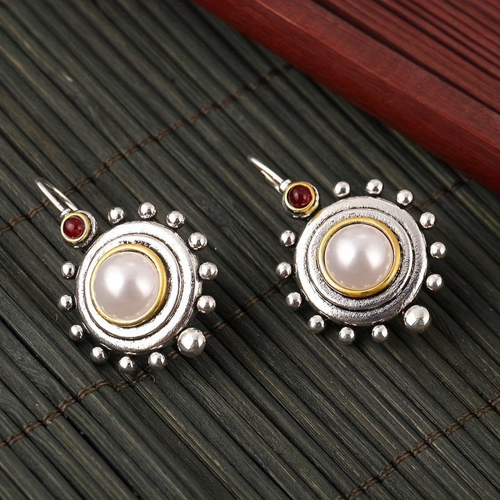 Vintage Pearl Statement Stud Earrings