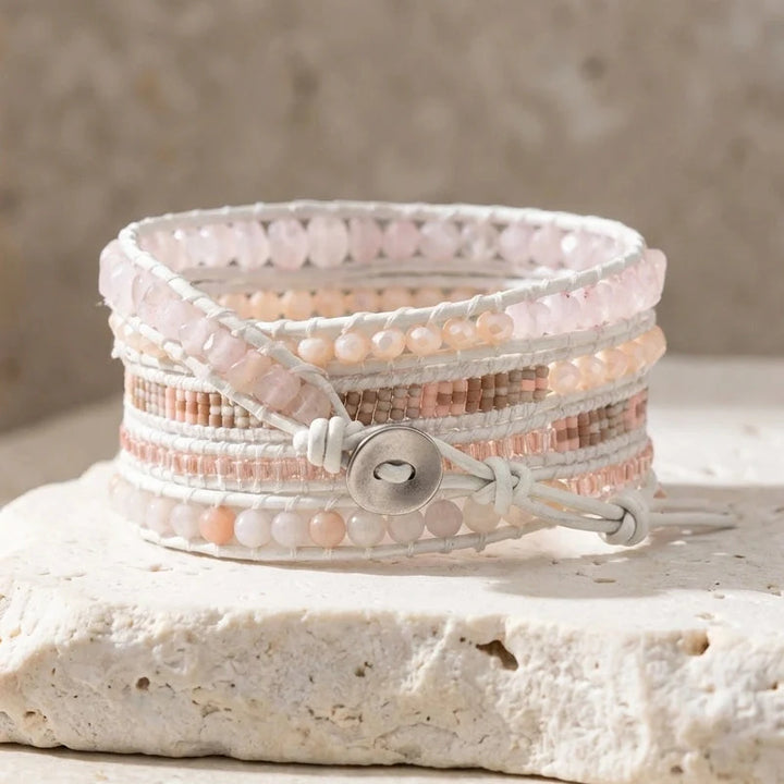 Serene Rose Quartz Bracelet - Rose Quartz
