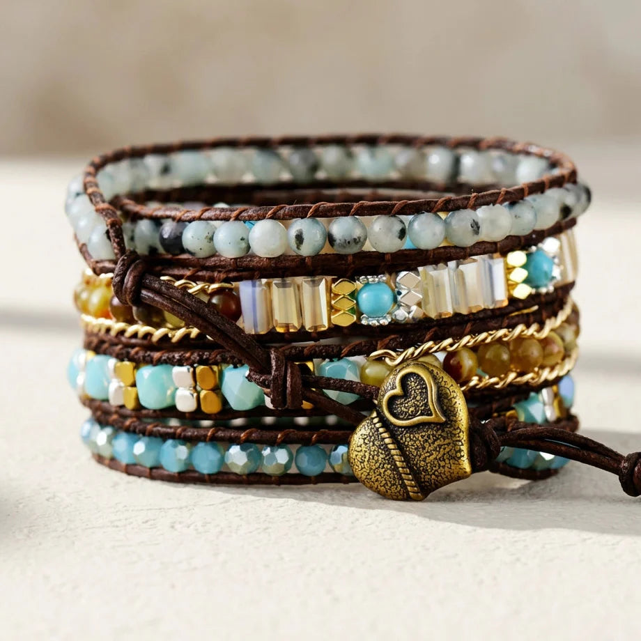 Olivine Positivity Bracelet - Labradorite