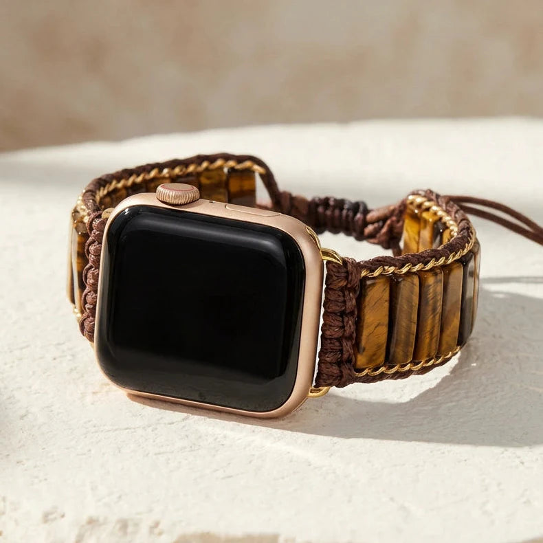 Powerful Tiger's Eye Apple Watch Band - Tiger's Eye