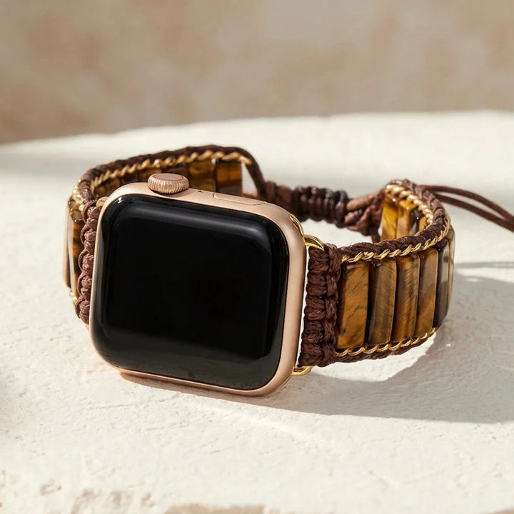 Powerful Tiger's Eye Apple Watch Band - Tiger's Eye
