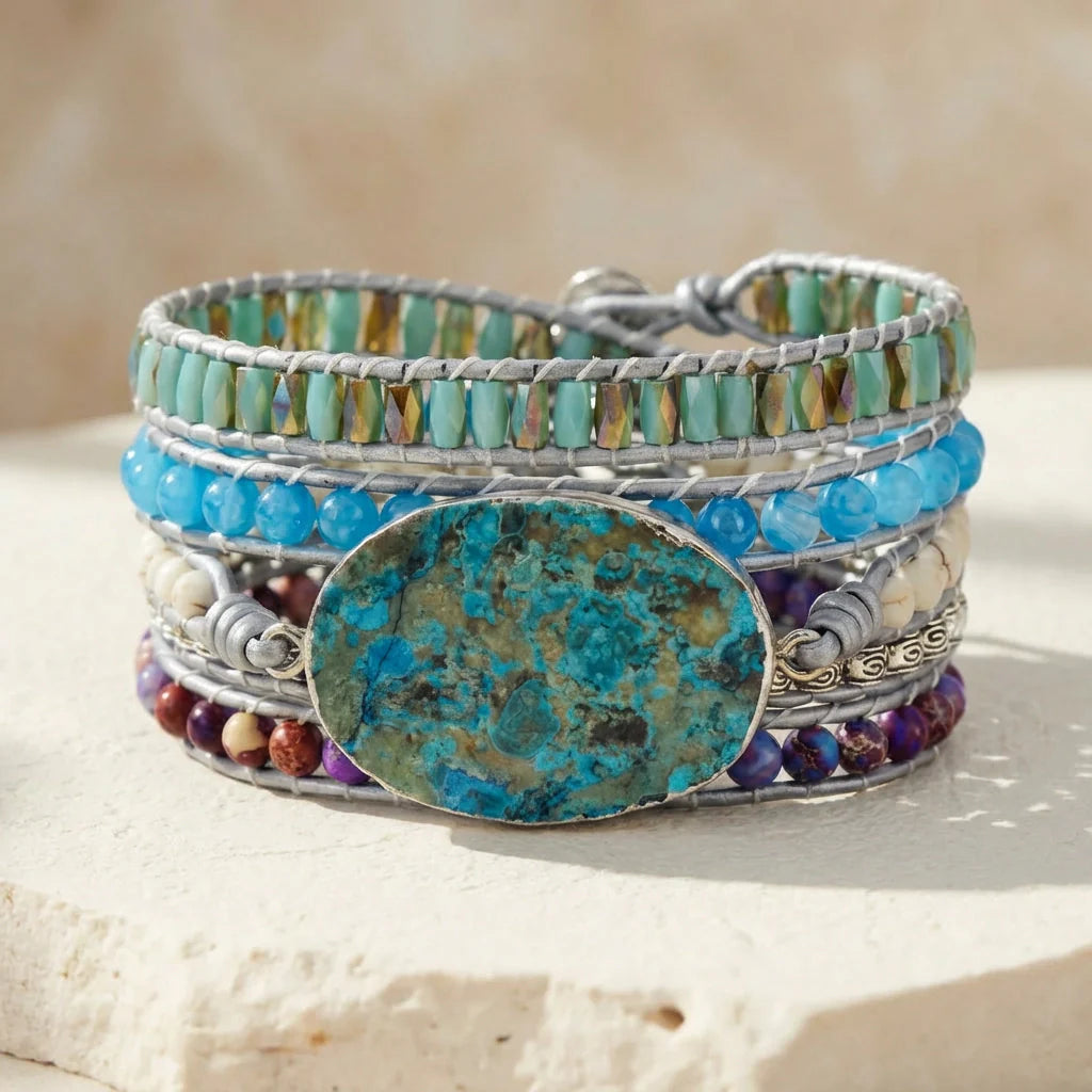 Flowing Ocean Jasper Bracelet - Jasper