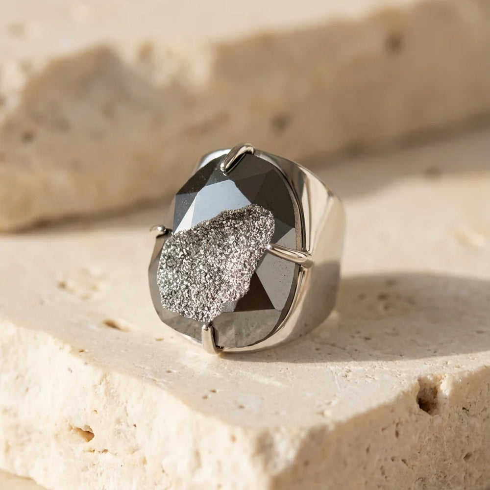 Powerful Hematite Ring - Hematite