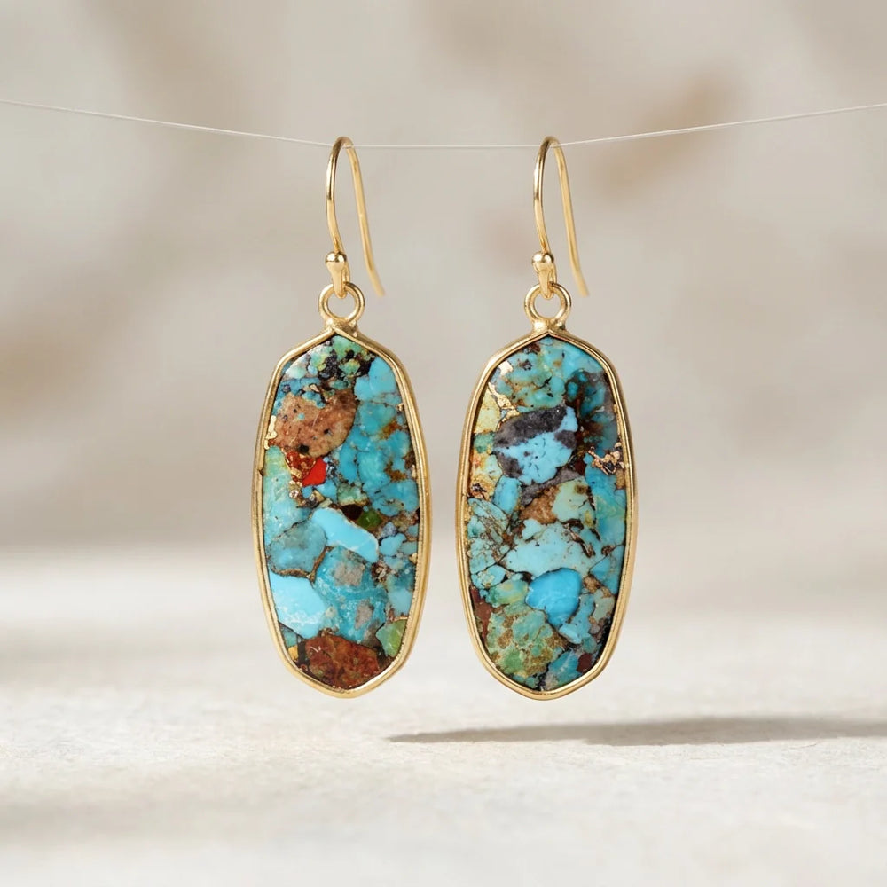 Calming Turquoise Earrings - Turquoise
