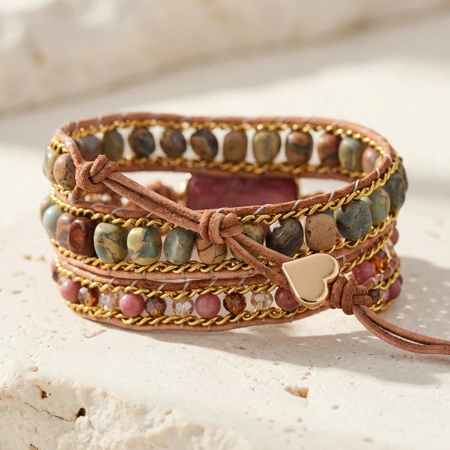 Healing Heart of Rhodochrosite - Rhodochrosite