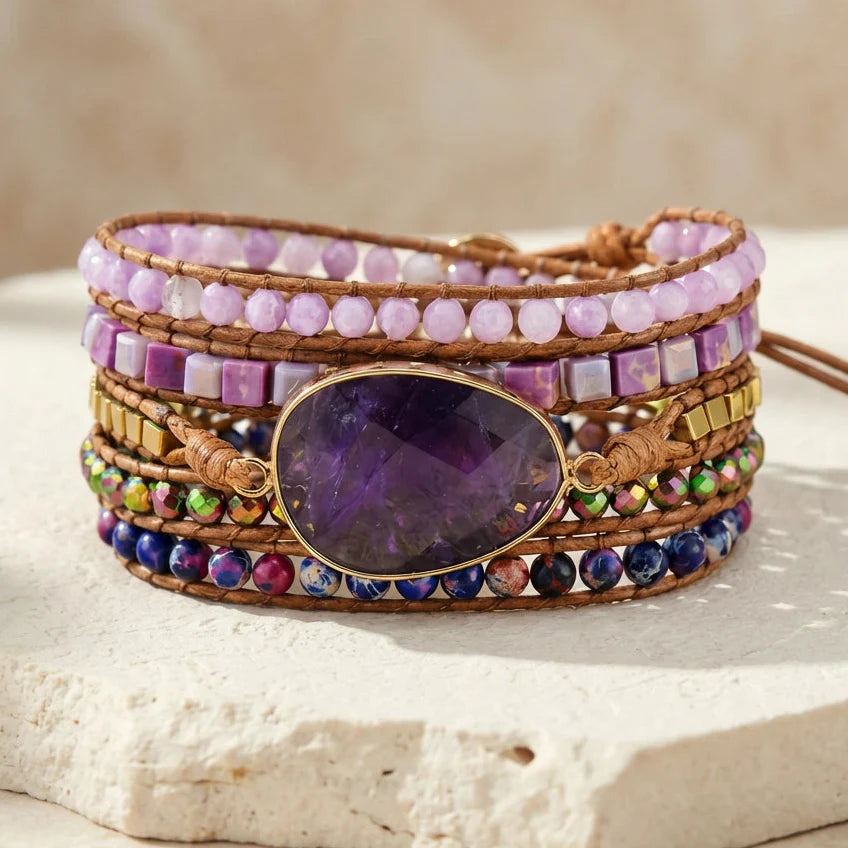 Healing Amethyst Bracelet - Amethyst
