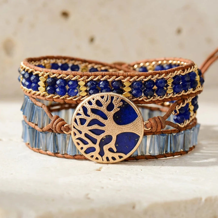 Tree of Life Wisdom Bracelet - Lapis Lazuli