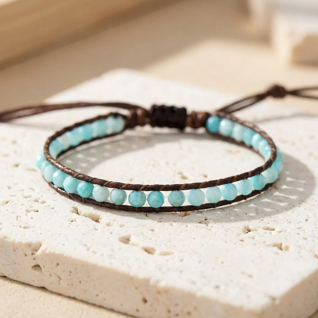 Woven Energizing Bracelet - Lapis Lazuli