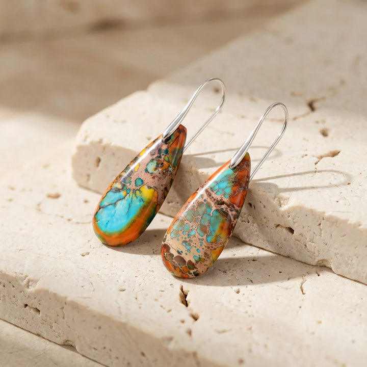 Purposeful Jasper Earrings - Jasper