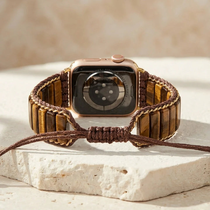 Powerful Tiger's Eye Apple Watch Band - Tiger's Eye