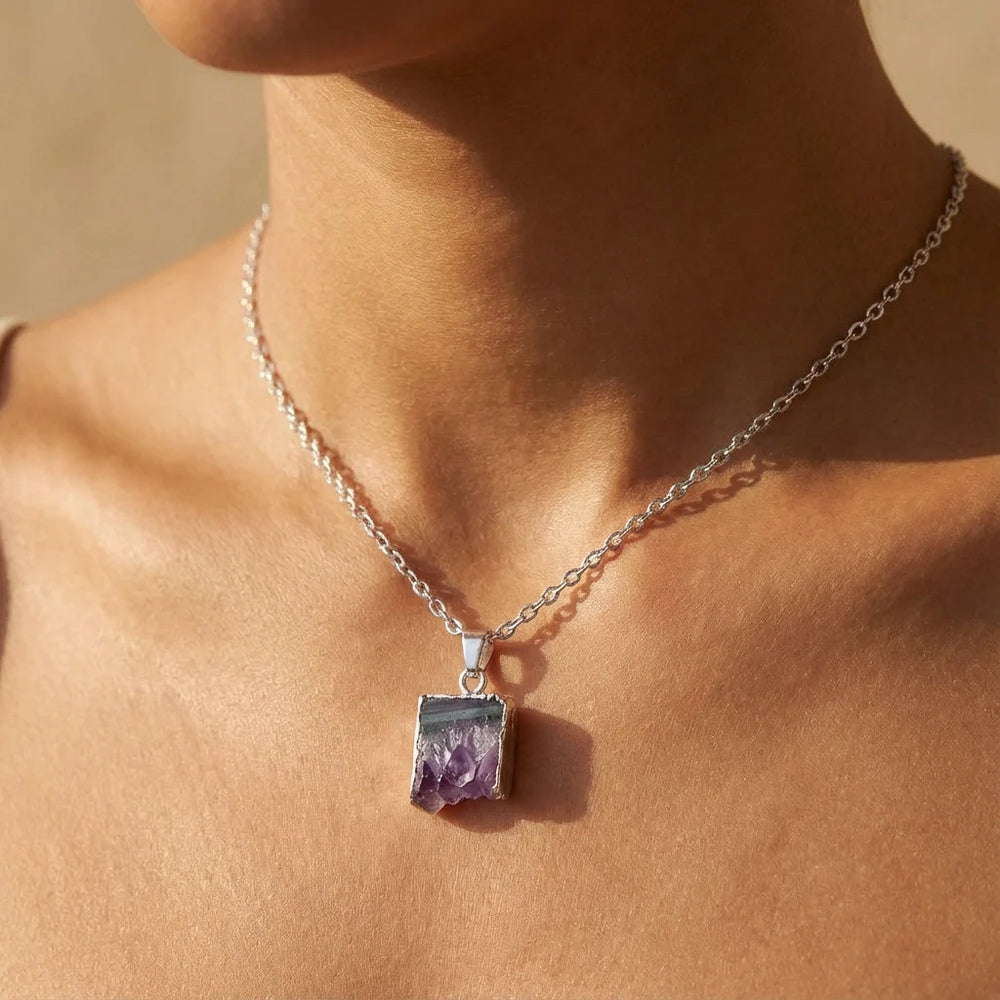 Spiritual Healing Amethyst Necklace - Amethyst