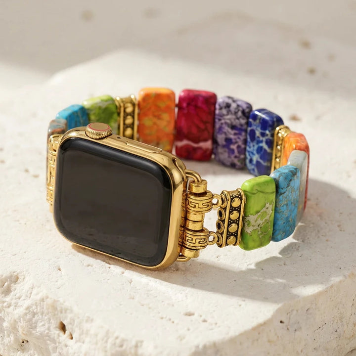 Imperial Chakra Apple Watch Band - Jasper