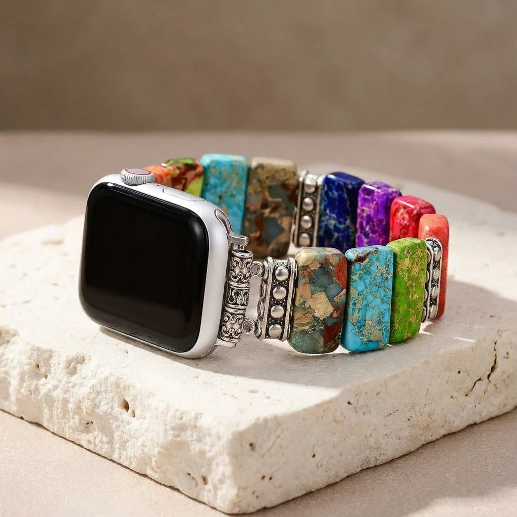Imperial Chakra Apple Watch Band - Jasper