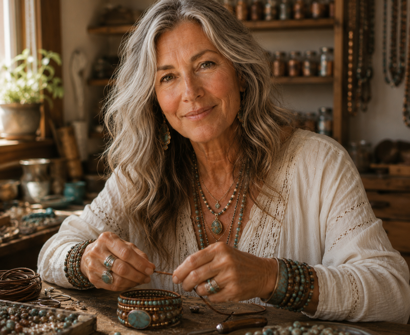 Clara's Gemstones gemstone wrap bracelet