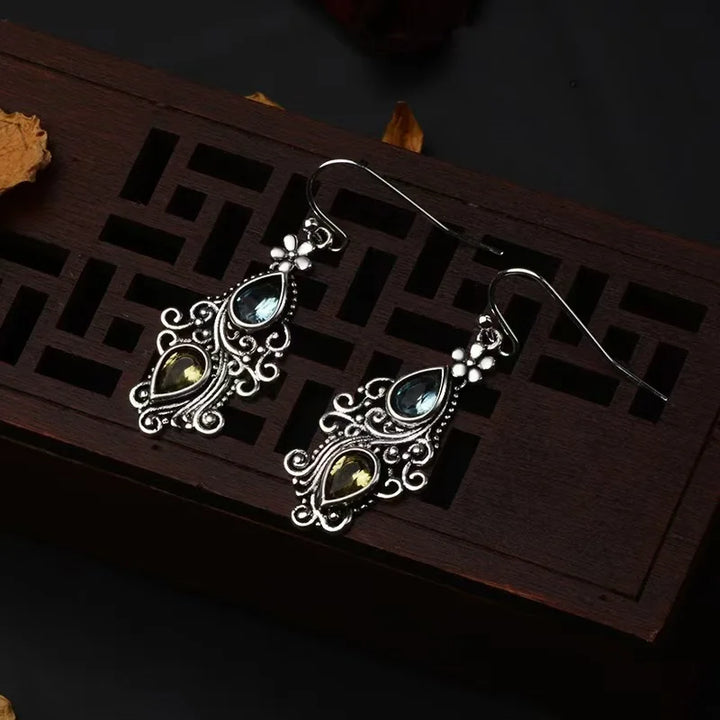 Vintage Filigree Teardrop Earrings