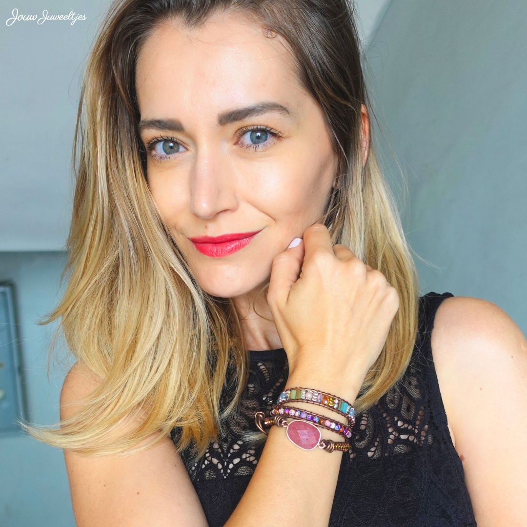 Rhodonite Positivity Bracelet - Rhodonite