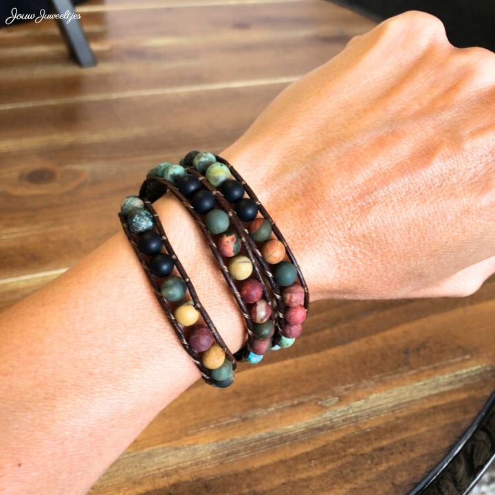 Stress Relieving Jasper Bracelet - Jasper
