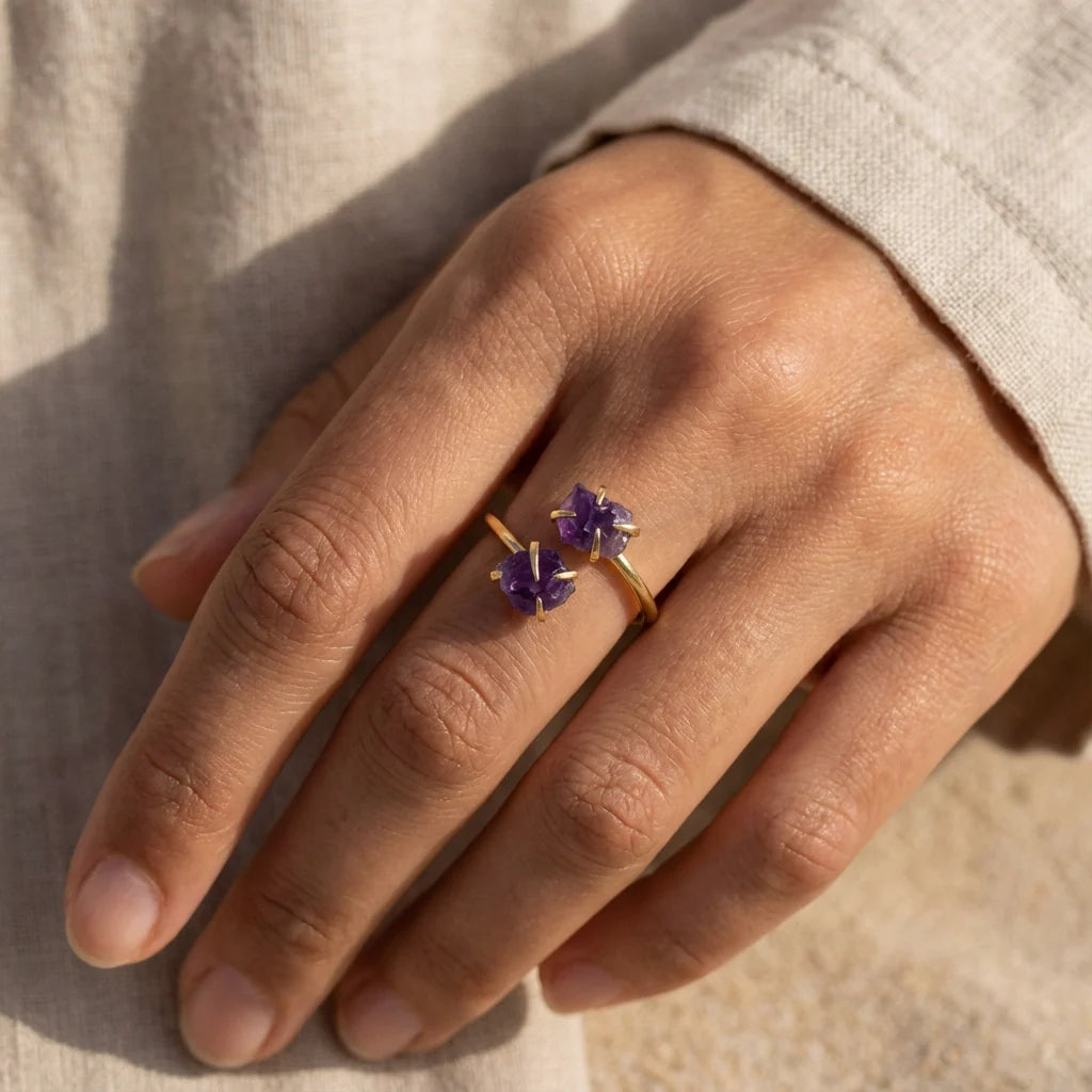 Amethyst Clarity Ring - Amethyst