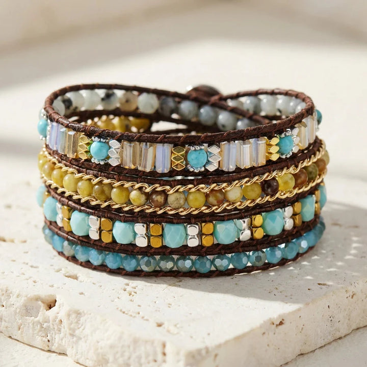 Olivine Positivity Bracelet - Labradorite