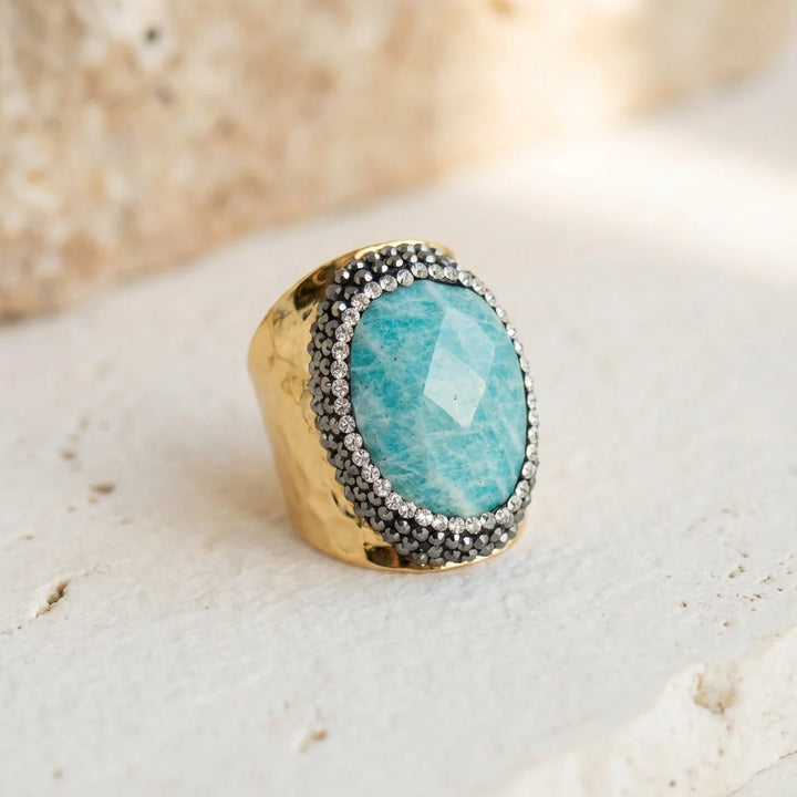 Amazonite Balance Ring - Amazonite 