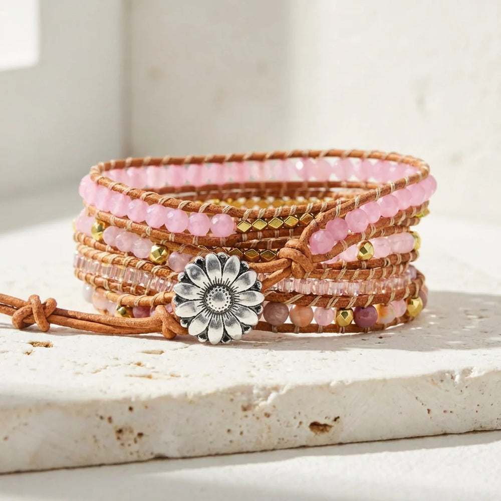 Power of Love Rose Quartz Bracelet - Rose Quartz