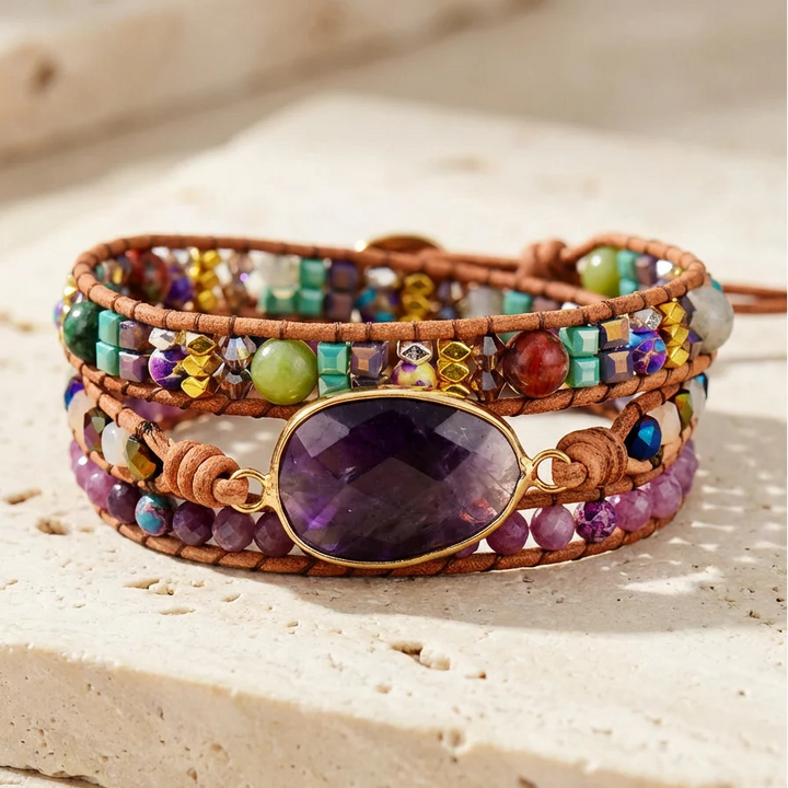 Amethyst Special Crown Bracelet - Amethyst