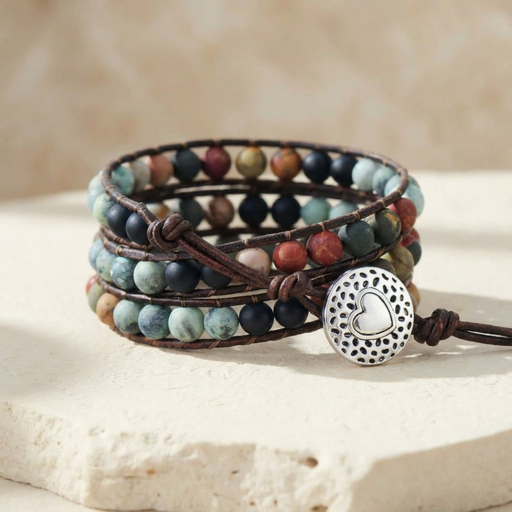 Stress Relieving Jasper Bracelet - Jasper