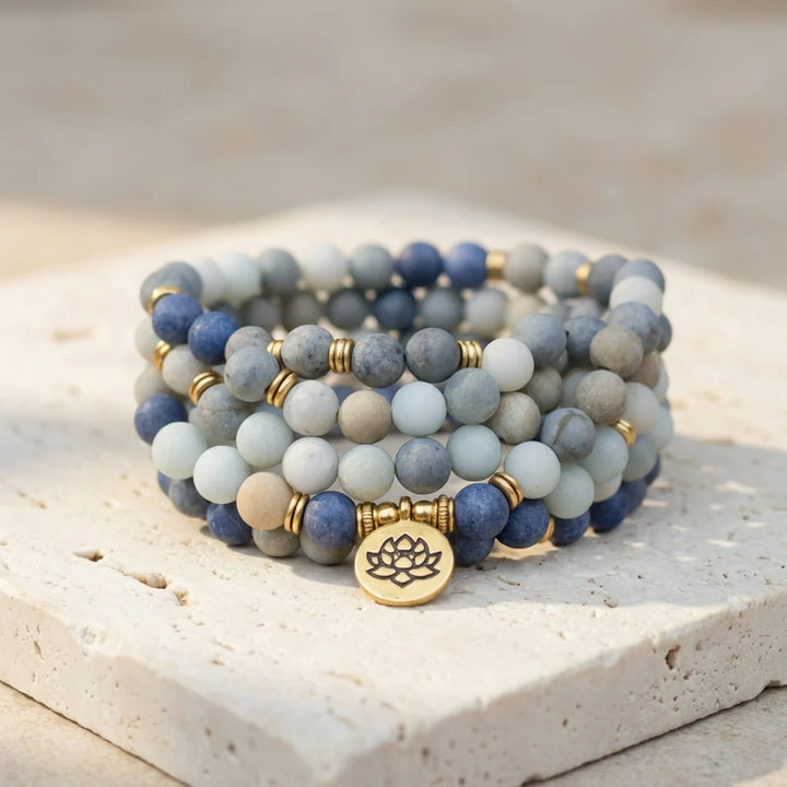 Jasper & Blue Aventurine Mala - Aventurine