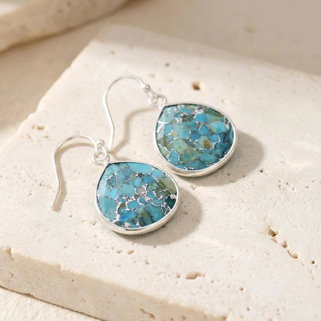 Healing Turquoise Earrings - Turquoise