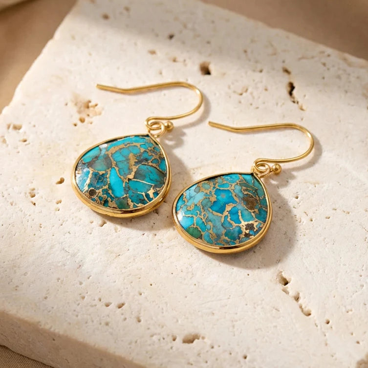 Healing Turquoise Earrings - Turquoise