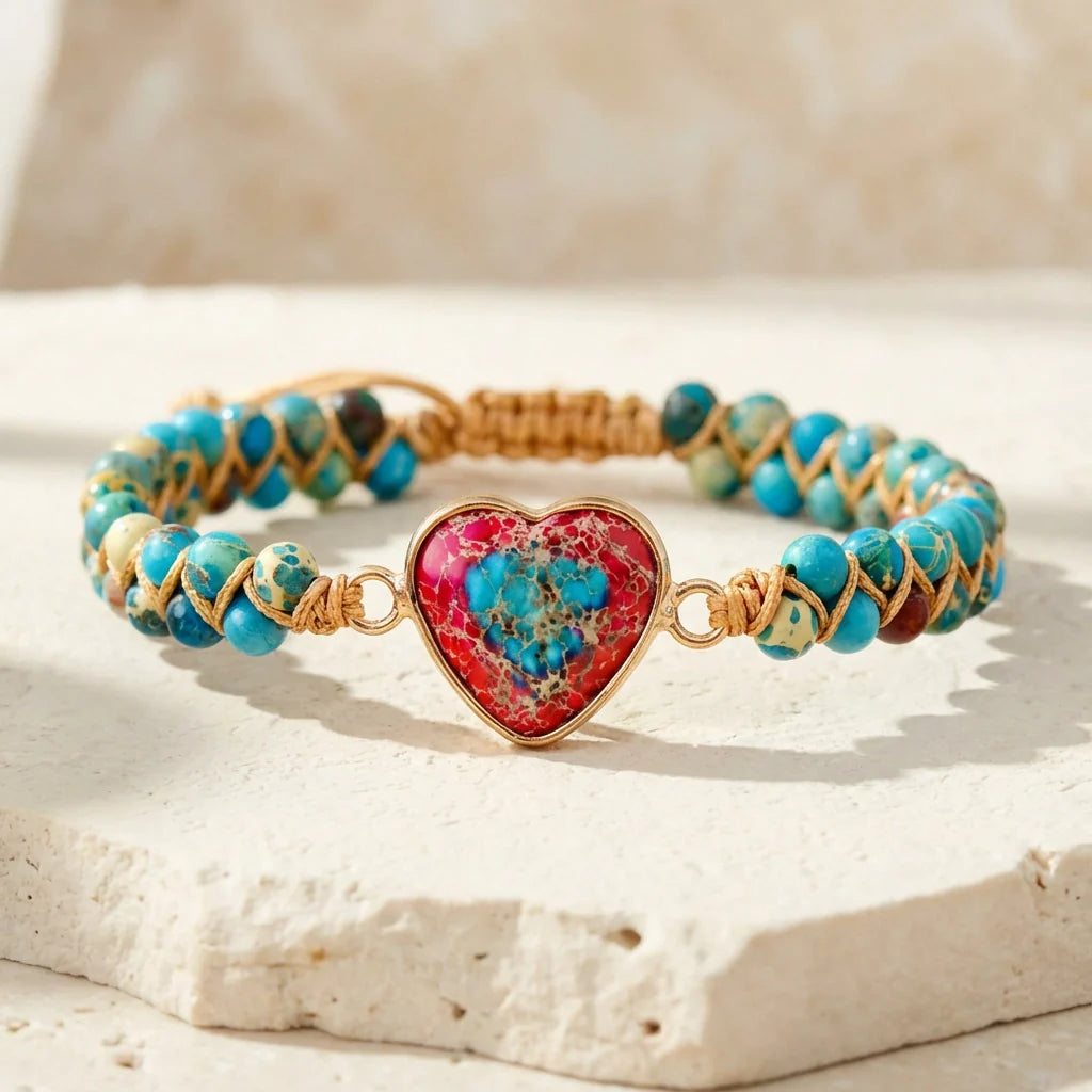 Woven Imperial Love Bracelet - Jasper