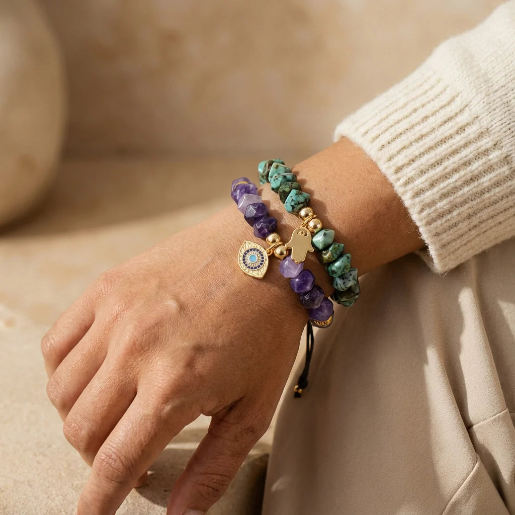 Lucky Charm Bracelets - Amethyst