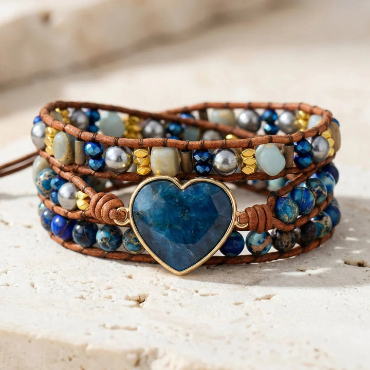 Motivated Heart Bracelet - Jasper