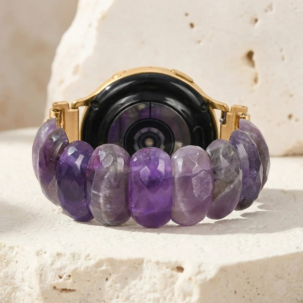 Amethyst Clarity Samsung Watch Band - Amethyst
