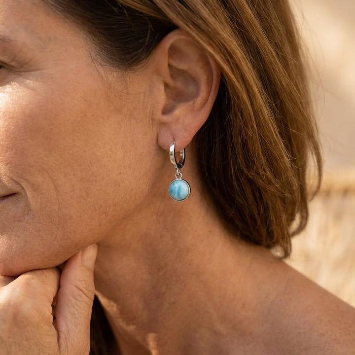 Larimar Serenity Earrings - Larimar