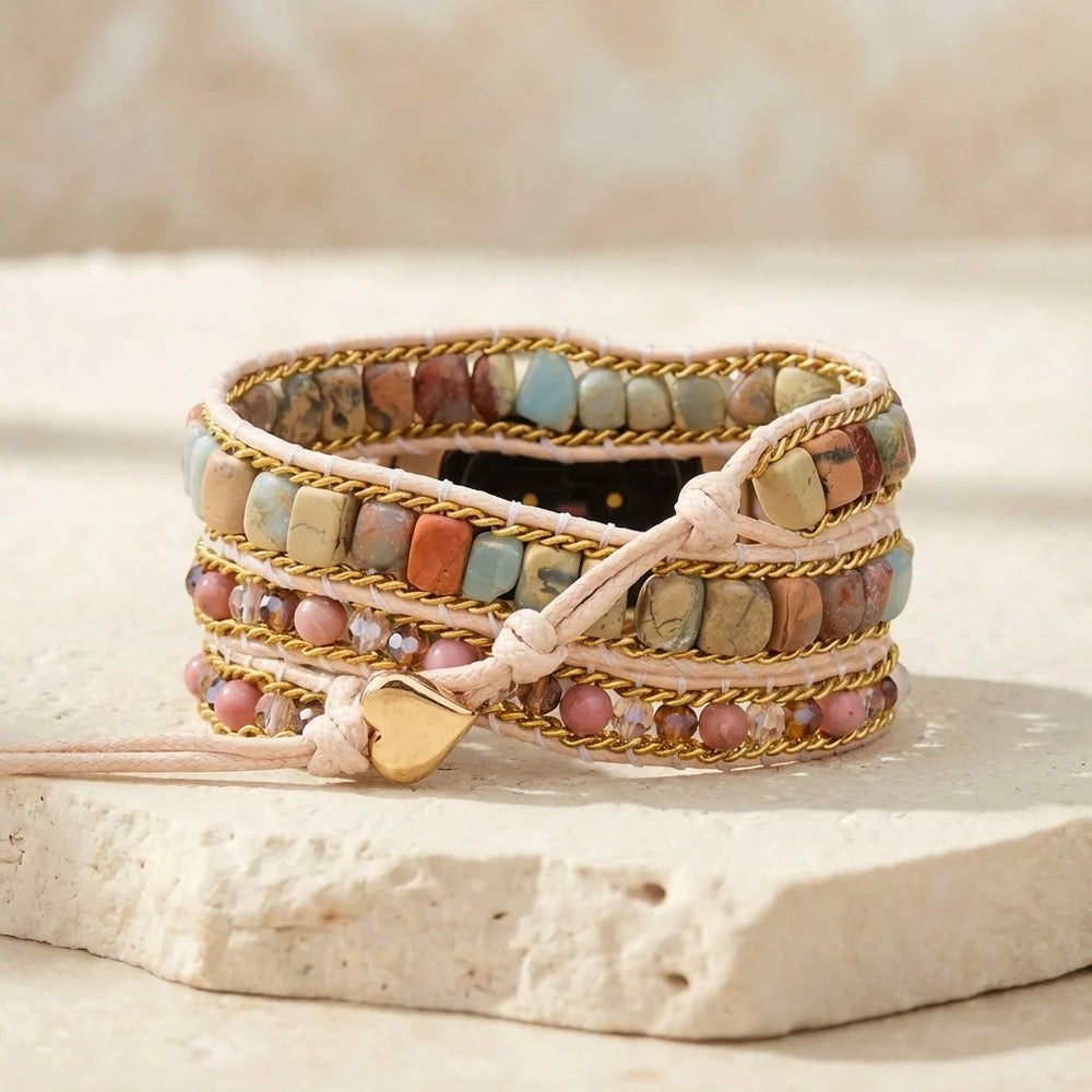 Healing Rhodochrosite Fitbit Watch Straps - Rhodochrosite