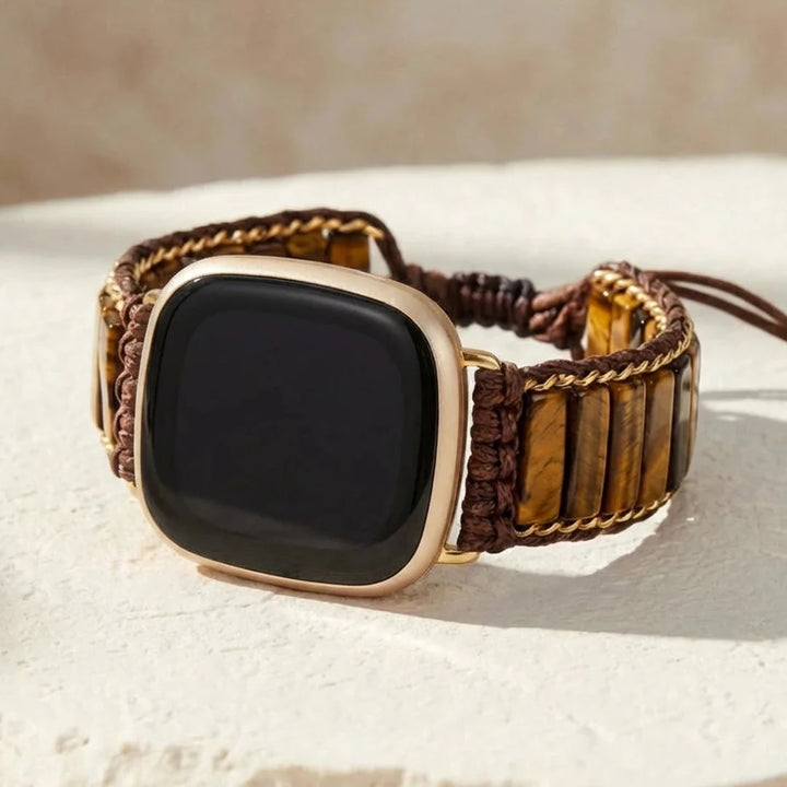 Powerful Tiger's Eye Fitbit Watch Band - Tiger's Eye