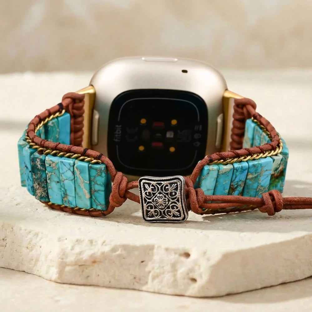 Calming Turquoise Fitbit Watch Band - Turquoise