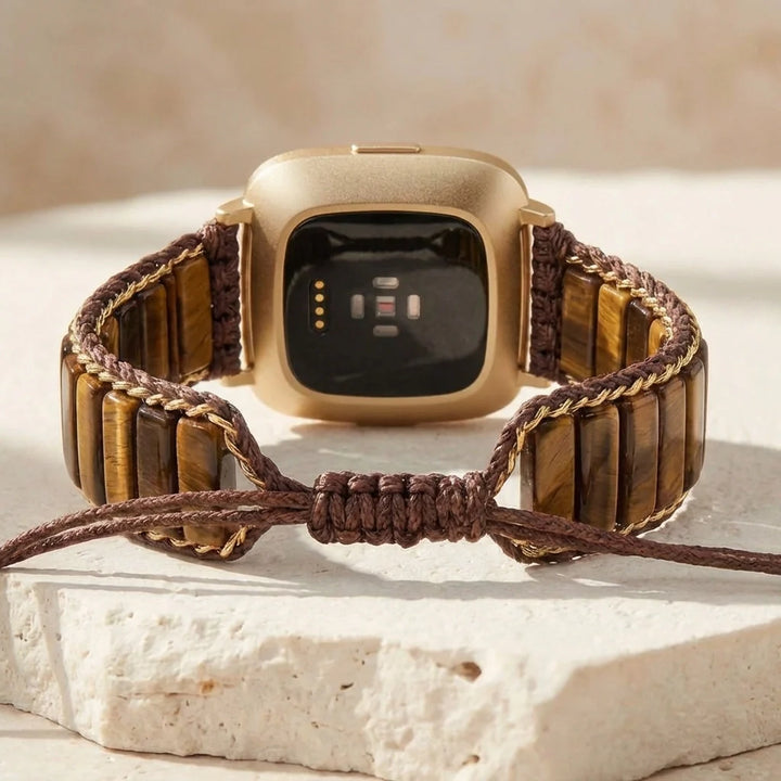 Powerful Tiger's Eye Fitbit Watch Band - Tiger's Eye