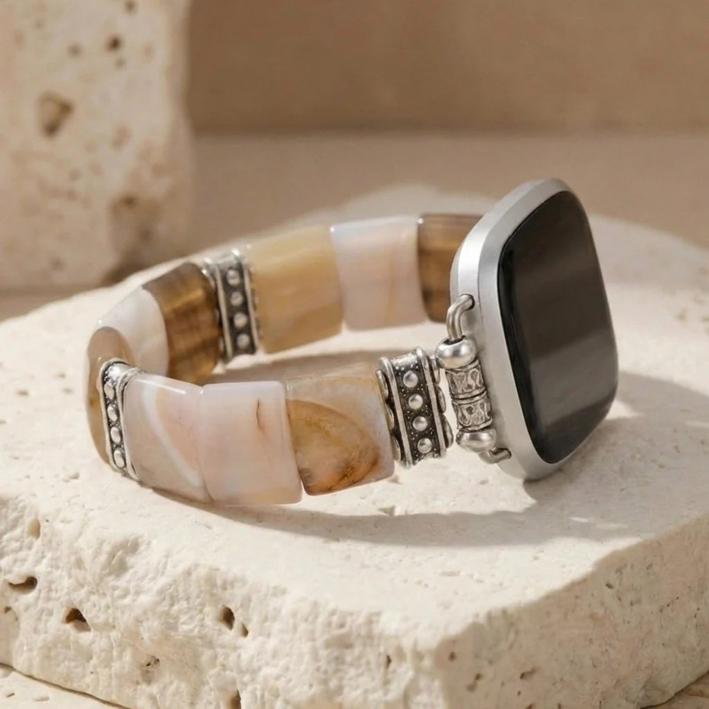 Healing Aura Fitbit Watch Band - Agate