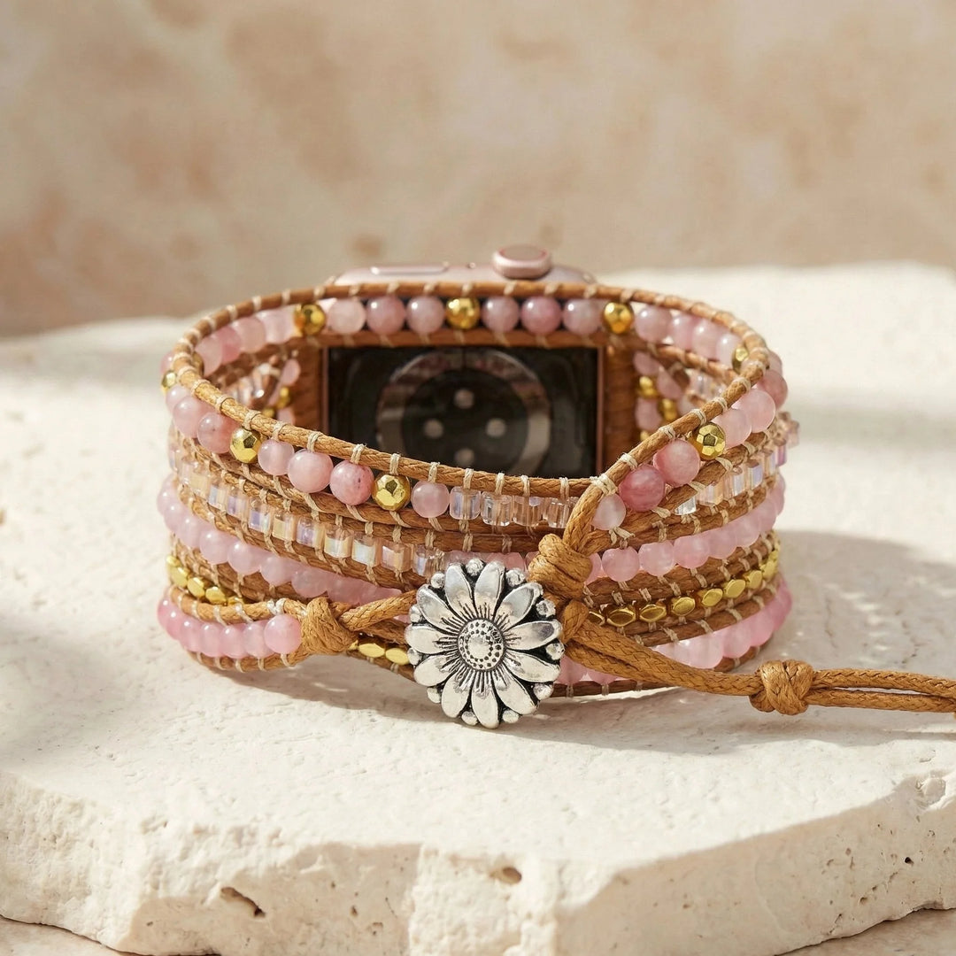 Rose Quartz Love Apple Watch Strap - Rose Quartz