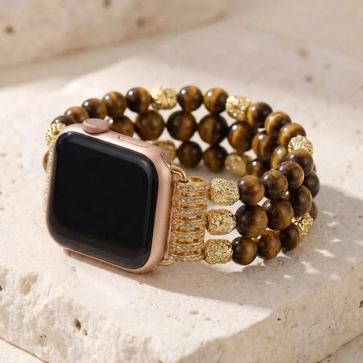 Grounding Tiger's Eye Apple Watch Band - Tiger's Eye