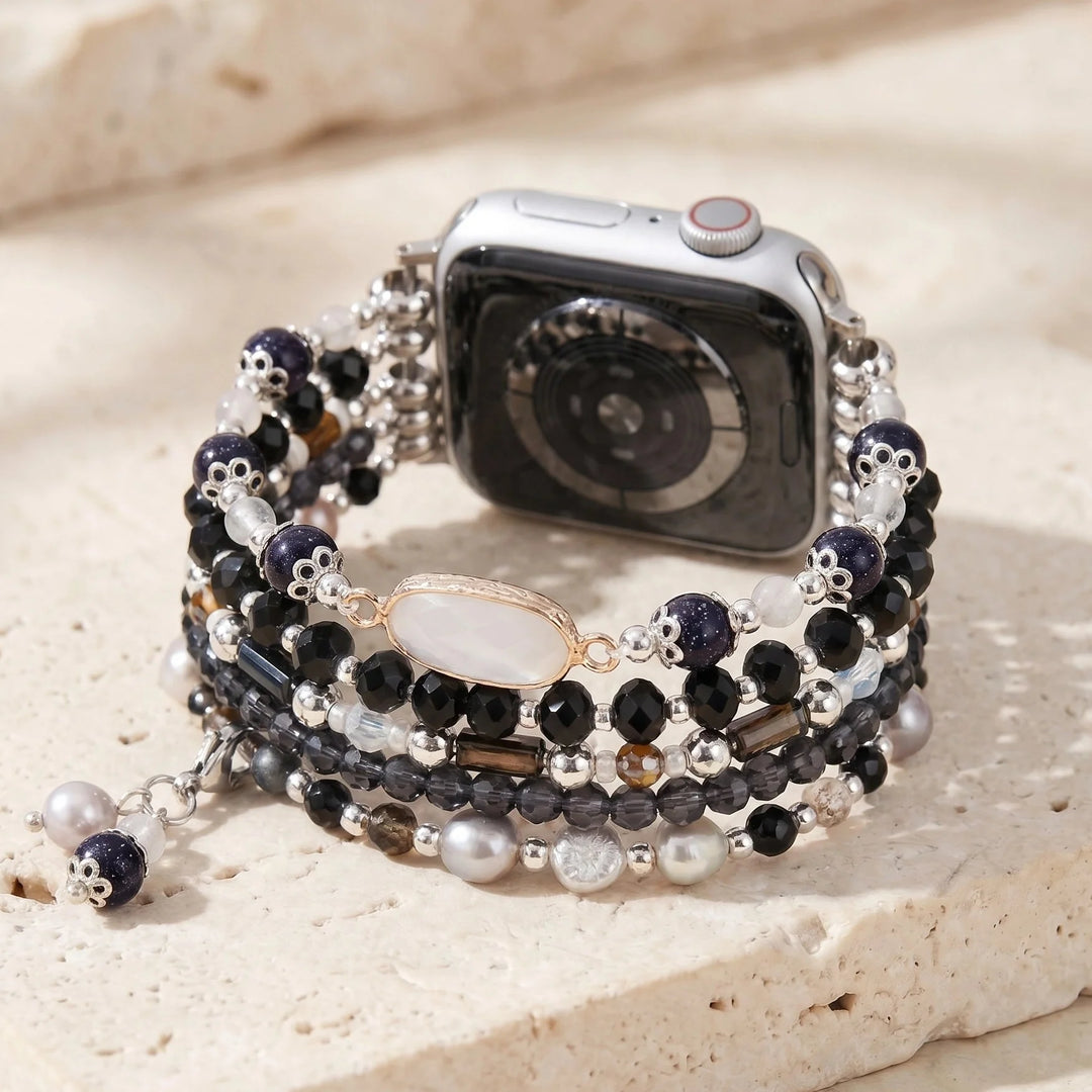 Mystical Night Apple Watch Band - Clear Quartz