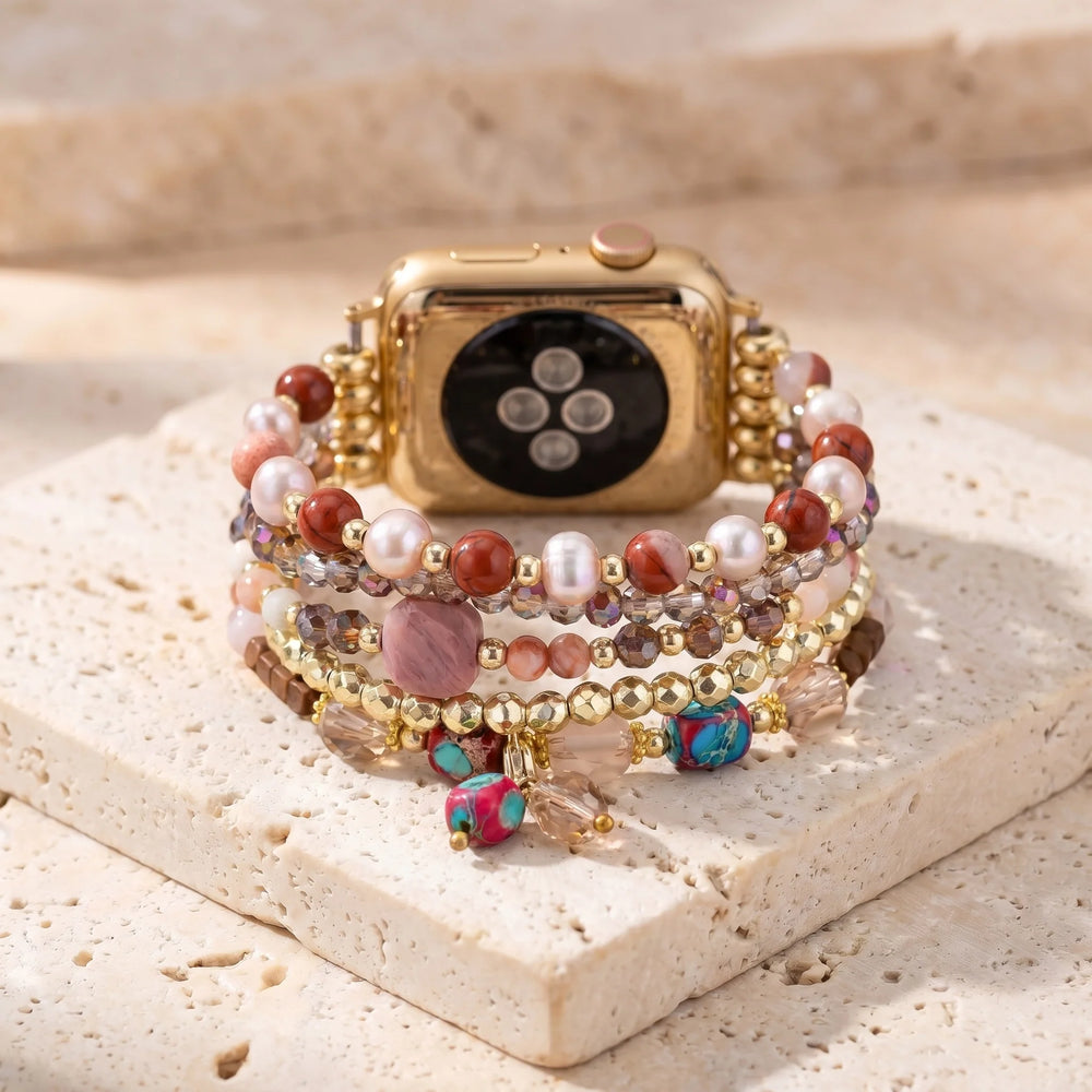 Vitality Glow Apple Watch Band - Amazonite 