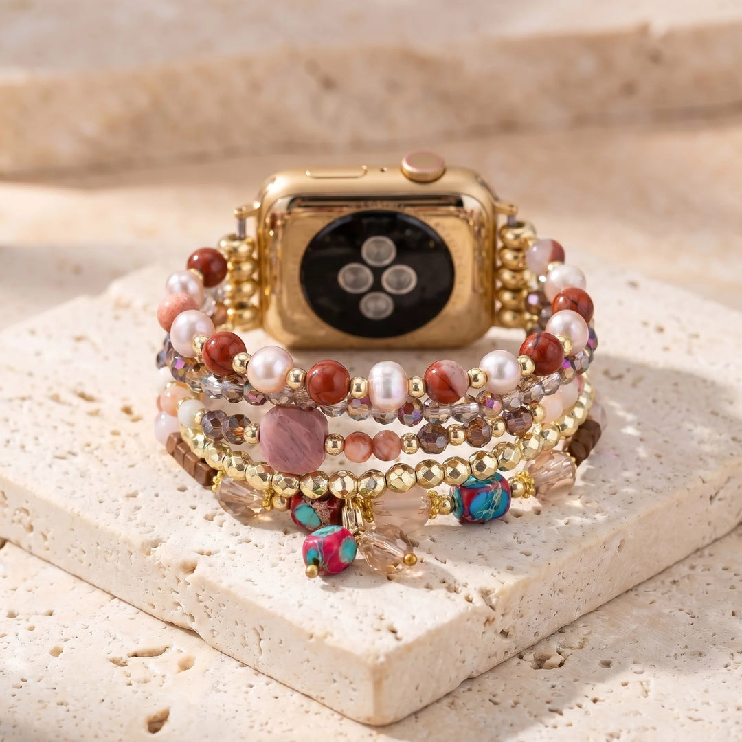 Vitality Glow Apple Watch Band - Amazonite 