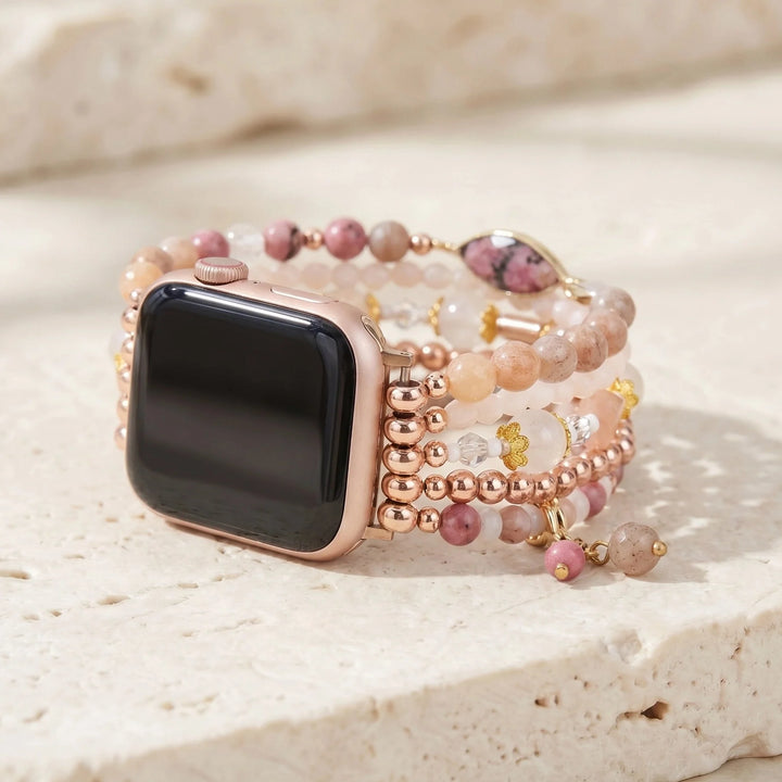 Rose Glow Sunstone Apple Watch Band - Sunstone
