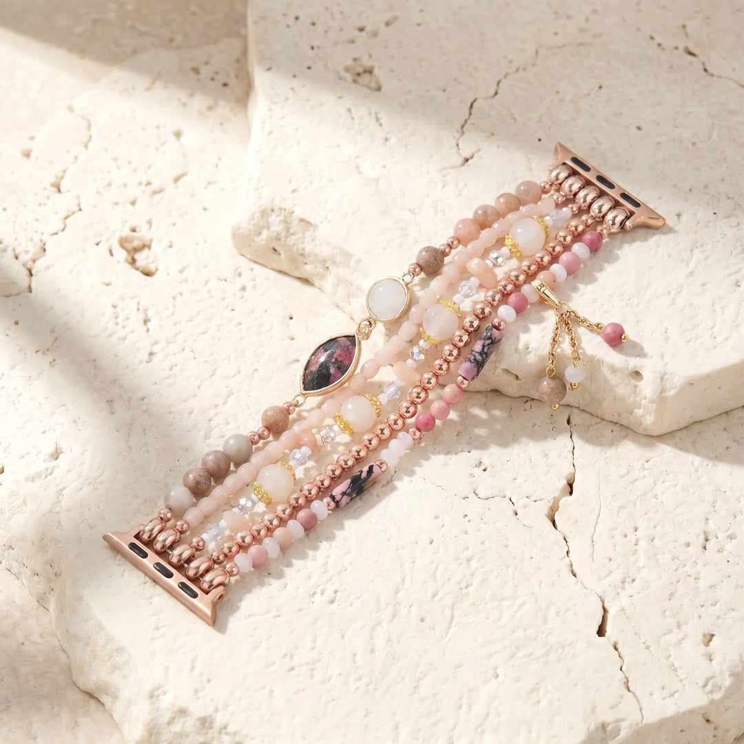 Rose Glow Sunstone Apple Watch Band - Sunstone