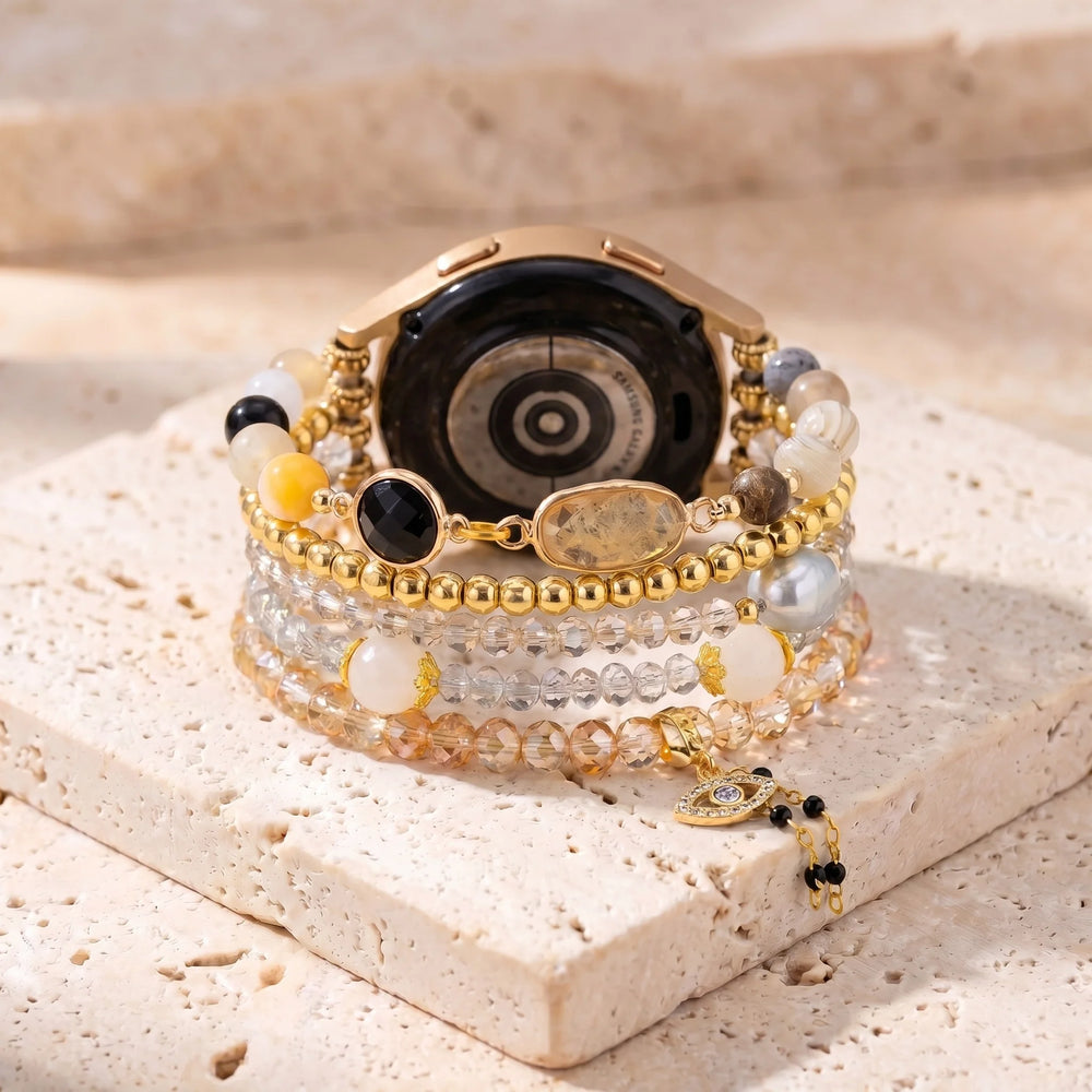 Golden Hour Citrine Samsung Watch Band - Citrine